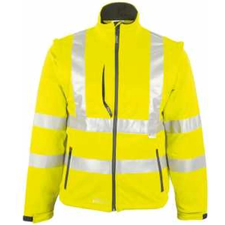 Warnjacke,Softshell, Gr. S, neongelb – Bild 1