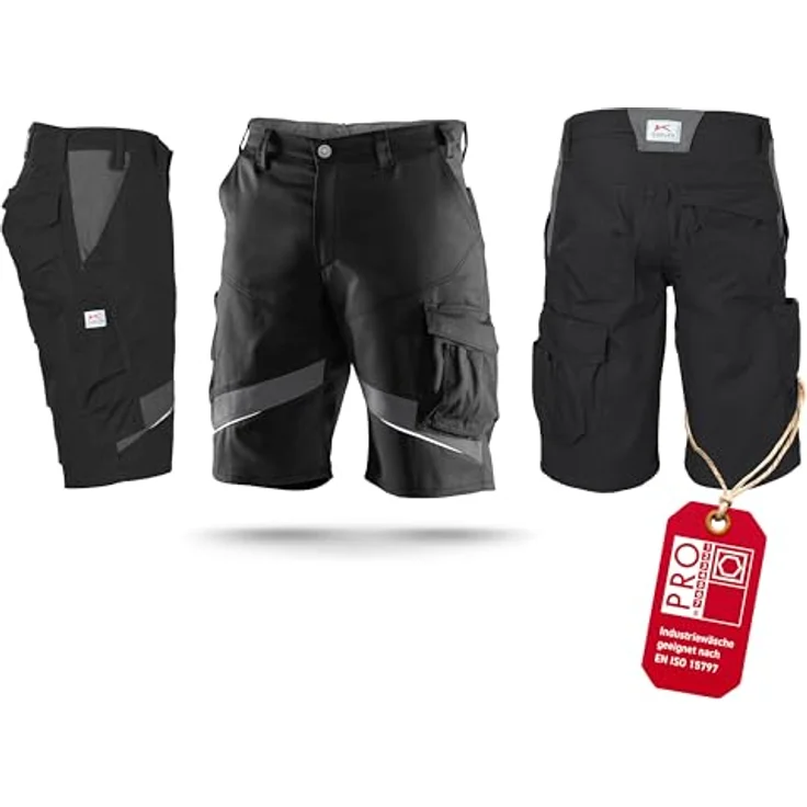 KÜBLER Workwear KÜBLER ACTIVIQ Arbeitsshorts schwarz/anthrazit – Bild 2