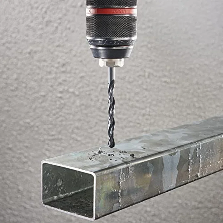 wolfcraft Metallbohrer-Set HSS rollgewalzt, Ø 2-8 mm, 6-teilig, mit 118°-Spitzenwinkel und großer Spanleitnut für präzise Metallbohrungen – Bild 5