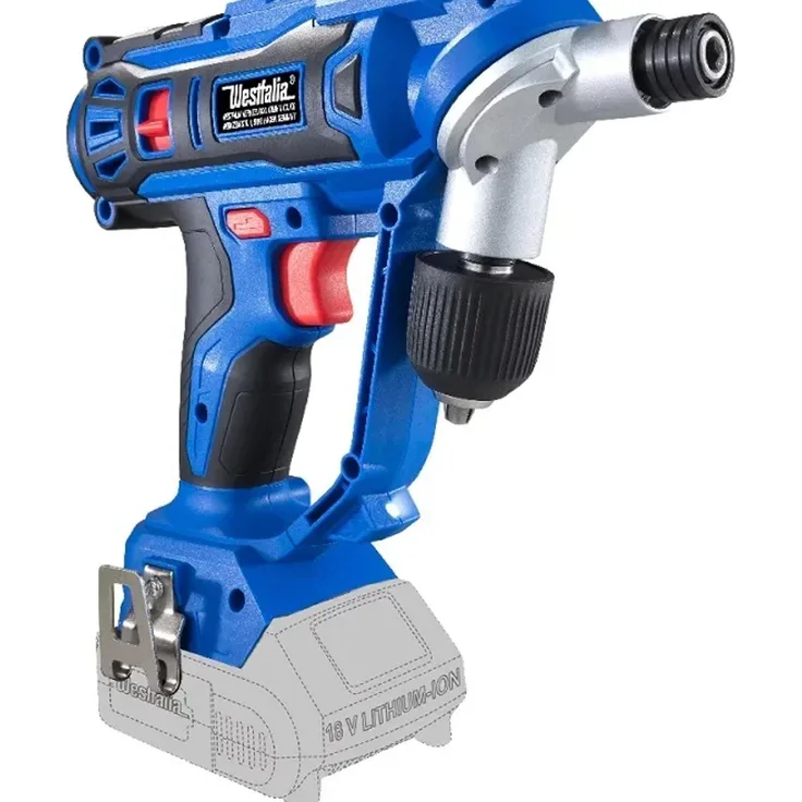 Westfalia Akku-Twin Drill 18 V Li-Ion ATD18, Bohrer-Schrauber mit 25 Nm Drehmoment und LED-Licht