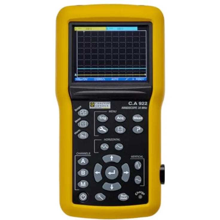 Chauvin Arnoux C.A 922 Handscope 2x20 MHz, Hand-Oszilloskop mit 3-in-1 Funktionen, praktisch und netzunabhängig