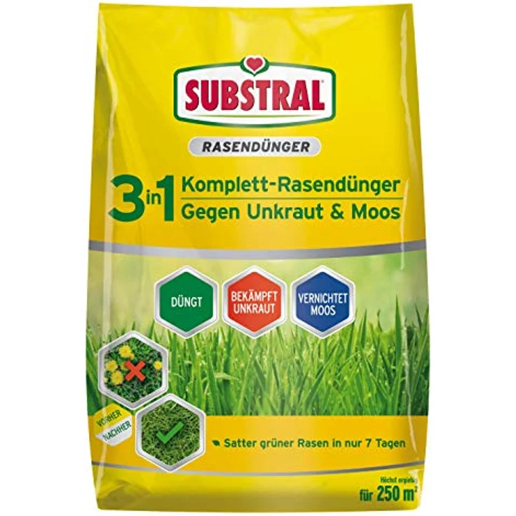 Celaflor Substral 3in1 Komplettrasendünger 9 kg – Bild 2