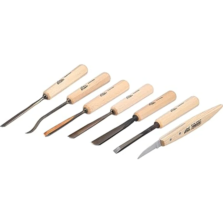 Schnitzersatz 14 teiliges Set in Rolltasche| STUBAI Schnitzersatz 14-tlg. Set für präzises Schnitzen und Gestalten von Holz, Schnitzwerkzeug für erfahrene Holzschnitzer oder Hobbyschnitzer – Bild 5