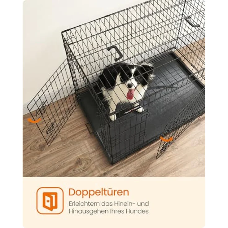 Feandrea Doggo, Gehege - Geschweisst mit Eisendraht, rostfrei, blau – Bild 3
