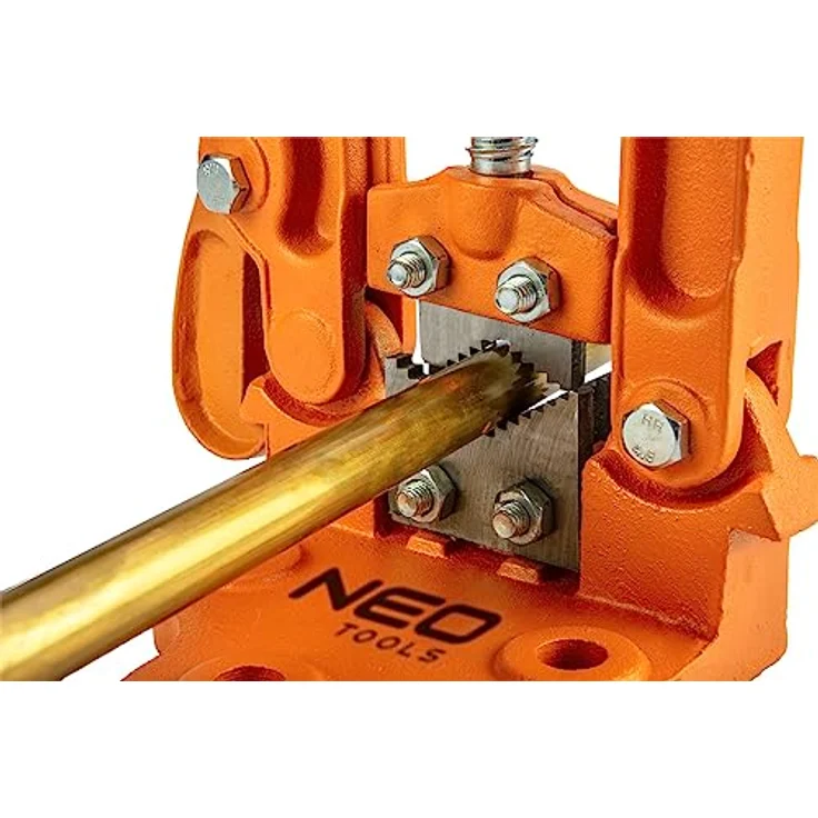 NEO TOOLS Rohrschraubstock 10-60 mm, Hydraulikschraubstock mit gehärteten Backen und robuster Klemmkraft – Bild 5