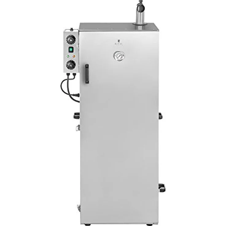 Royal Catering RC-FS1300 Räucherofen Edelstahl, 147 L, 8 Roste, für warmes und heißes Räuchern, mit Timer und Alarmfunktion – Bild 3
