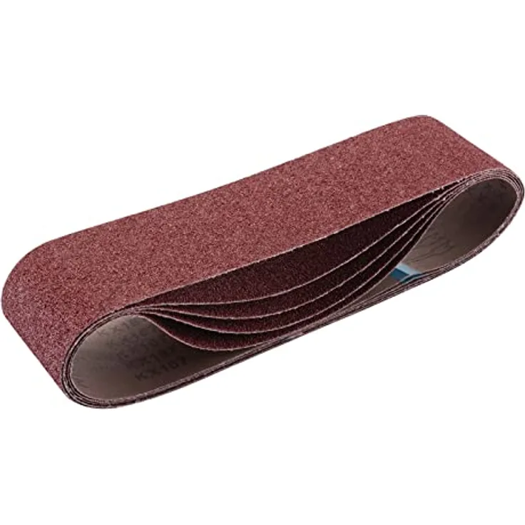 Draper 2 09259 Gewebe-Schleifband, 100 x 915 mm, Körnung 40 (5 Stück), rot, Einheitsgröße