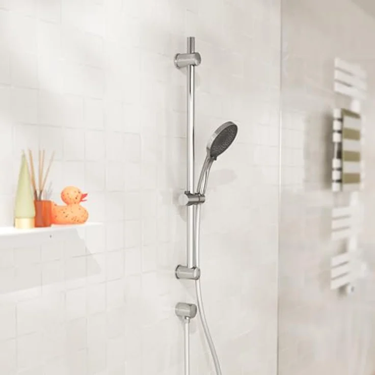 Eisl Stangenbrause-Set GRANDE VITA, 3 Strahlarten, höhenverstellbar, Antikalk, wassersparend, 90 cm – Bild 7