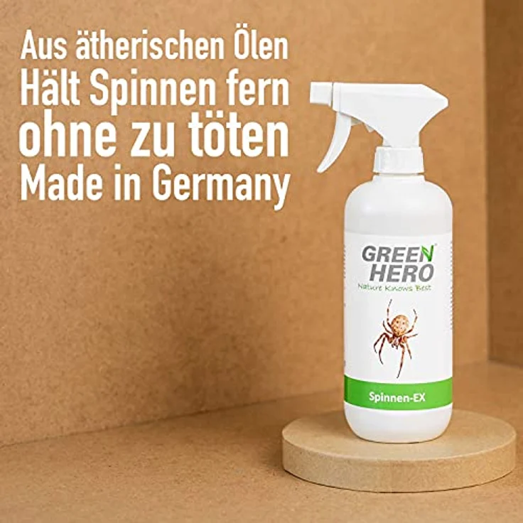 Green Hero Spinnen-Ex Spray zur Spinnenbekämpfung 500ml, Fernhaltemittel gegen Spinnen, Vertreibungsmittel, Innen und Außen, langfristige Spinnenabwehr, – Bild 2