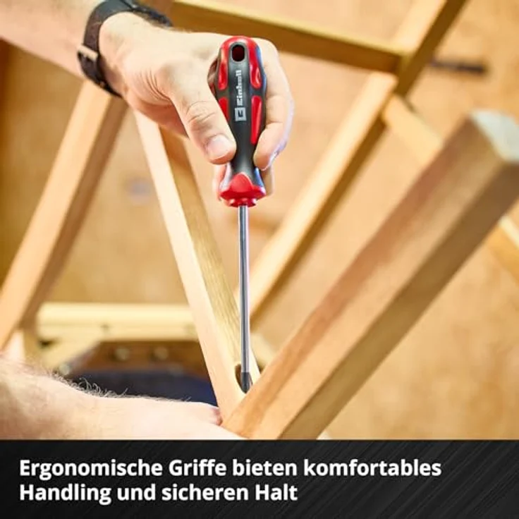 Einhell Schraubendreher-Set 5-tlg. T-Profil, CrV-Klingen, magnetische Spitze, ergonomische Griffe, Profilgrößen T10/T15/T20/T25/T30 – Bild 5