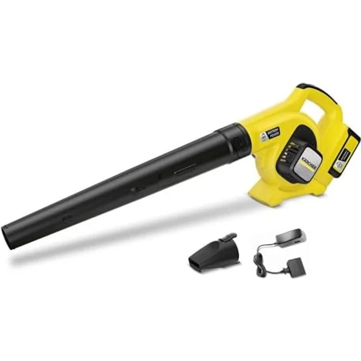Kärcher Akku-Laubbläser LBL 2 Battery Set (Akku: 18 V - 2,5 Ah, Luftgeschwindigkeit: 210 km-h, Blasrohr, Flachdüse inkl. Kratzkante) – Bild 2