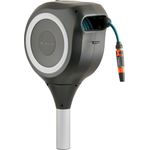 GARDENA Schlauchtrommel Wandschlauchbox Roll Up, Automatisches Aufwickeln, 360° schwenkbar, 20m Bewässerungsschlauch, Stahlfeder, Frostschutz