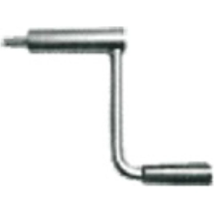 RÖHM 134593 Typ 744 Handkurbel für Rabba/RB/RH Vises, drehbarer Griff, Innensechskant, 48 mm Länge, 12 mm Breite, 80 mm Höhe – Bild 1