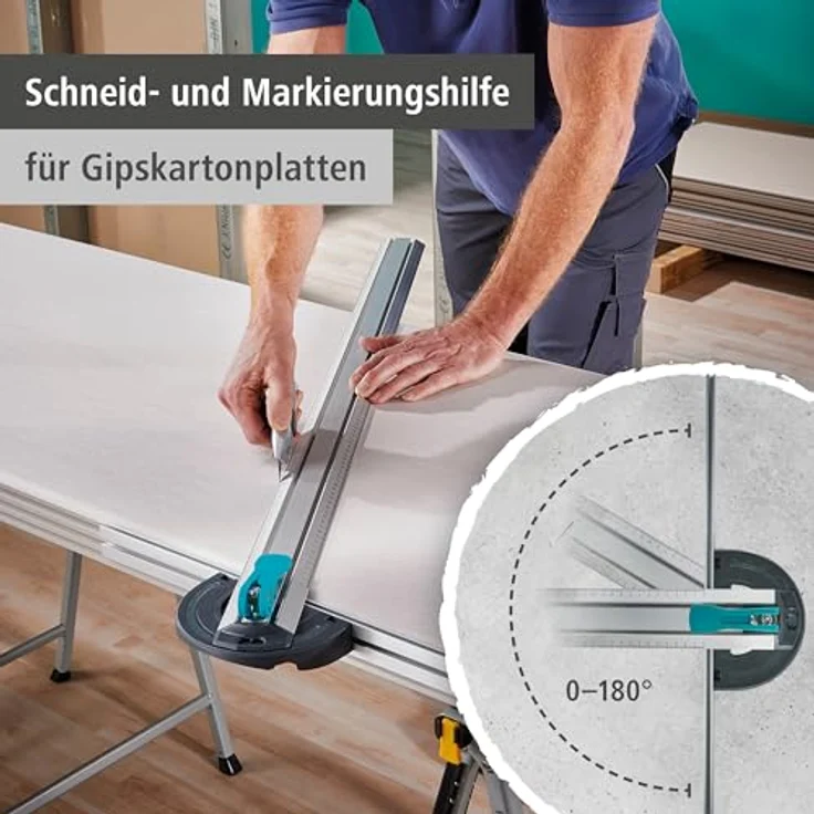wolfcraft T-Schiene mit Parallelschneider 1000 mm 4008000 – Bild 3