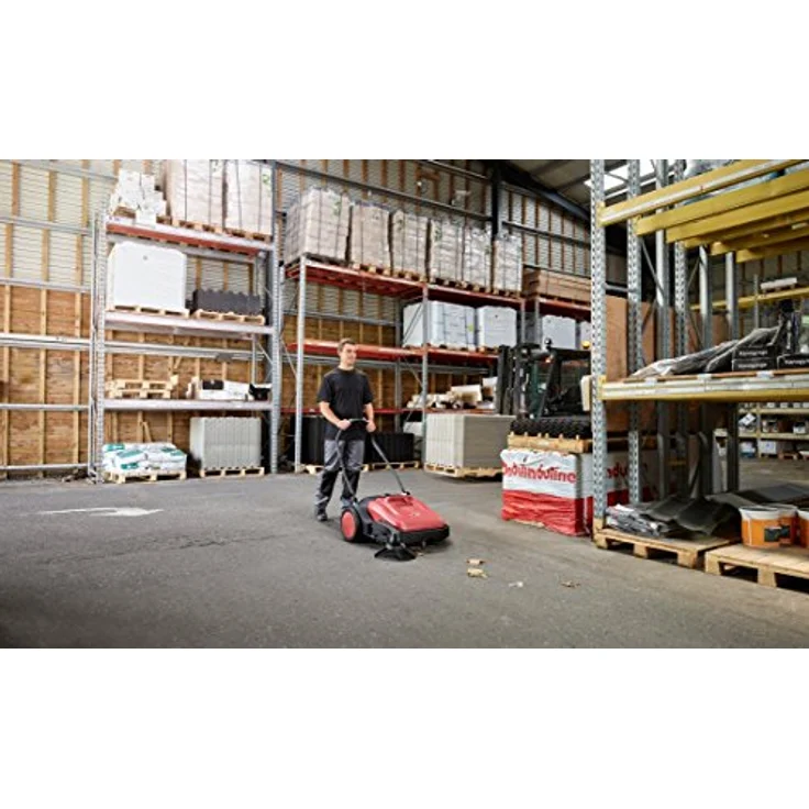 Nilfisk PS480, Manuelle mechanische Kehrmaschine mit 38L Behälter, 78 cm Arbeitsbreite, robust und wartungsfrei – Bild 2