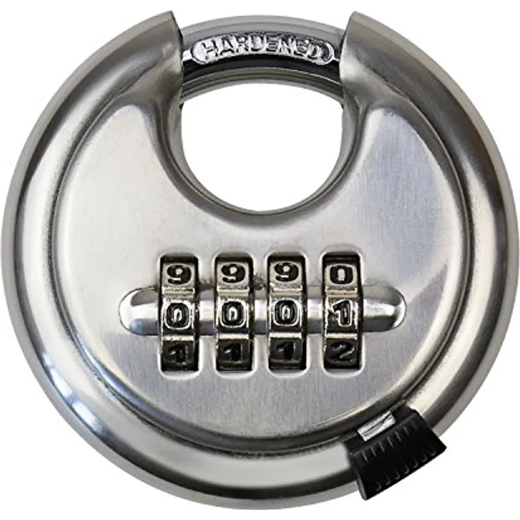 HMF 3502-09 Vorhängeschloss, 4er Zahlenkombination, 7 x 7 x 2,4 cm - Preisvergleich