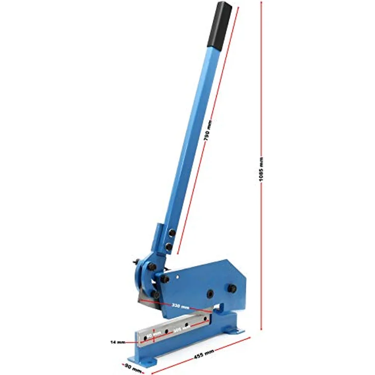 Wiltec - Handhebelschere Hebelschere 300mm Blechschere Schlagschere Metallschere Handhebelschere Manuell – Bild 4