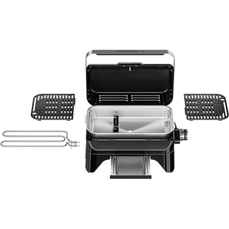 Campingaz Attitude2go Electric Tischgrill | Elektrogrill Indoor & Outdoor, tragbar | 2200 W Leistung | Gusseisen-Grillrost | für 4 Personen | Balkongrill | Campinggrill | 59 x 40 x 36cm – Bild 5