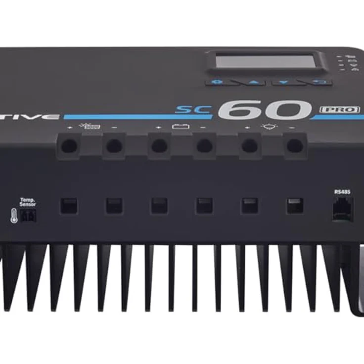 ECTIVE SC60PRO MPPT Laderegler-12V/24V/36V/48V, 60A, 900 /1800/ 2600/3200WP, LCD-Display, Bluetooth, Temperatursensor- Solarregler, Ladegerät Controller, Solarkonverter für Nass, AGM, Gel, LiFePO4 - Effizienter Solar-Laderegler mit breitem Batterietechnologie-Spektrum – Bild 5
