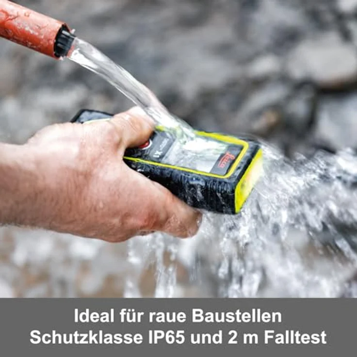 LEICA DISTO X1, Laser-Entfernungsmessgerät mit 100 m Reichweite und Genauigkeit ±1,5 mm, IP65 staub- und spritzwassergeschützt – Bild 4