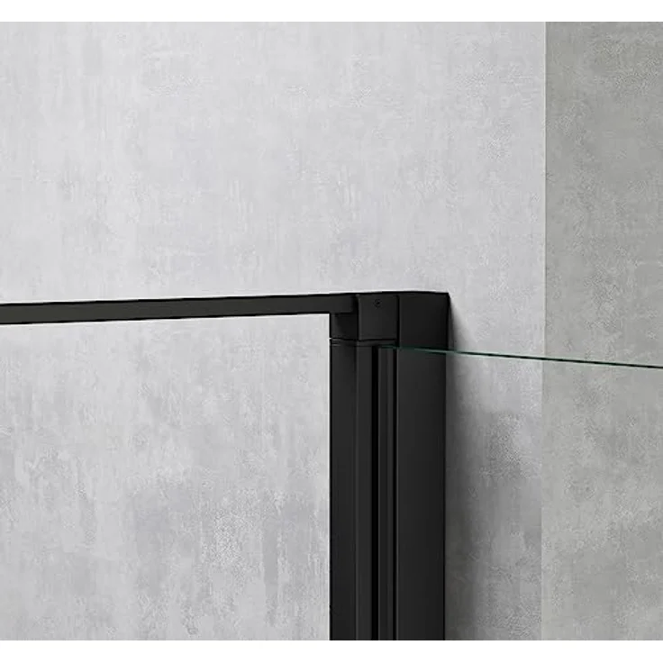 Mai & Mai Duschkabine Eckeinstieg Schwarz 100x100x195 cm, mit Hebe-Senk-Mechanismus, 8mm ESG-Sicherheitsglas, Nano-Beschichtung, inkl. Duschtasse Rav36-Plus – Bild 4