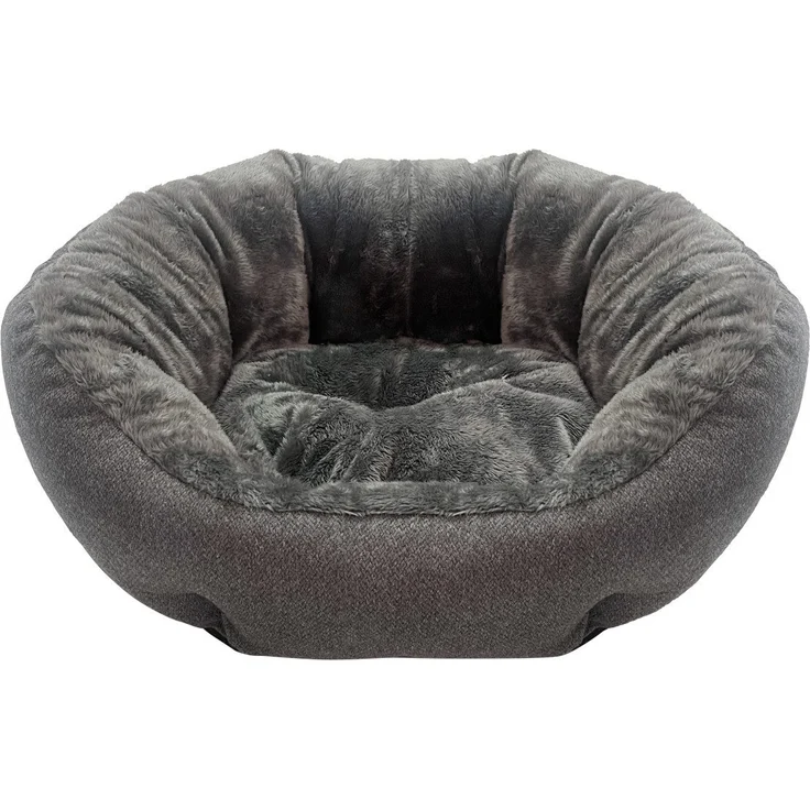 Trend Line Tierbett MyPlace Hundebett Frida anthrazit, geeignet für innen, waschbar bis 60° C, mit Plüsch-Oberseite