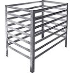 shelfplaza® Home Komposter Metall 100x110x120 cm/Komposter 1320 Liter/Komposter Stecksystem als Garten Komposter Metall verzinkt als Kompostierer für Garten Komposthaufen Metall/Kompost