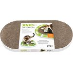 Catit ovaler Scratcher, Kratzbrett aus Pappe, interaktives Spielzeug für Katzen, Kratzspielzeug für Katzen