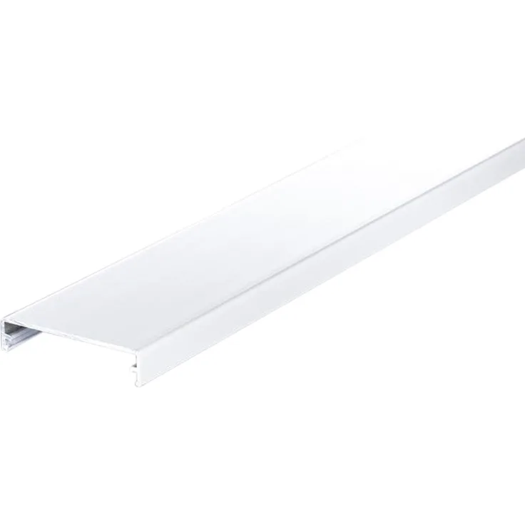 TETZNERJENT Alu-Klemmdeckel weiß (RAL 9016) 6000 mm, optisches Highlight für Dachkonstruktionen mit verdeckten Schrauben
