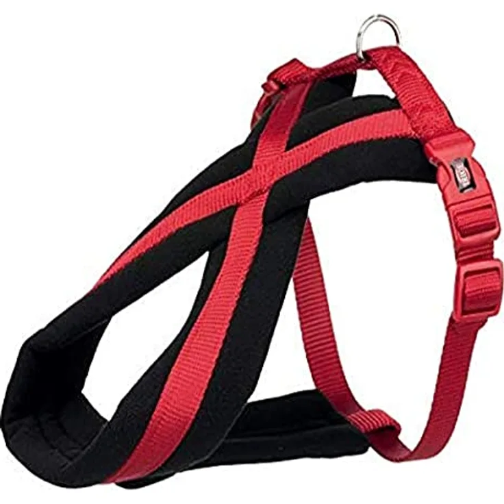Trixie Premium Touring Hundegeschirr L: 60–90 cm/25 mm, rot