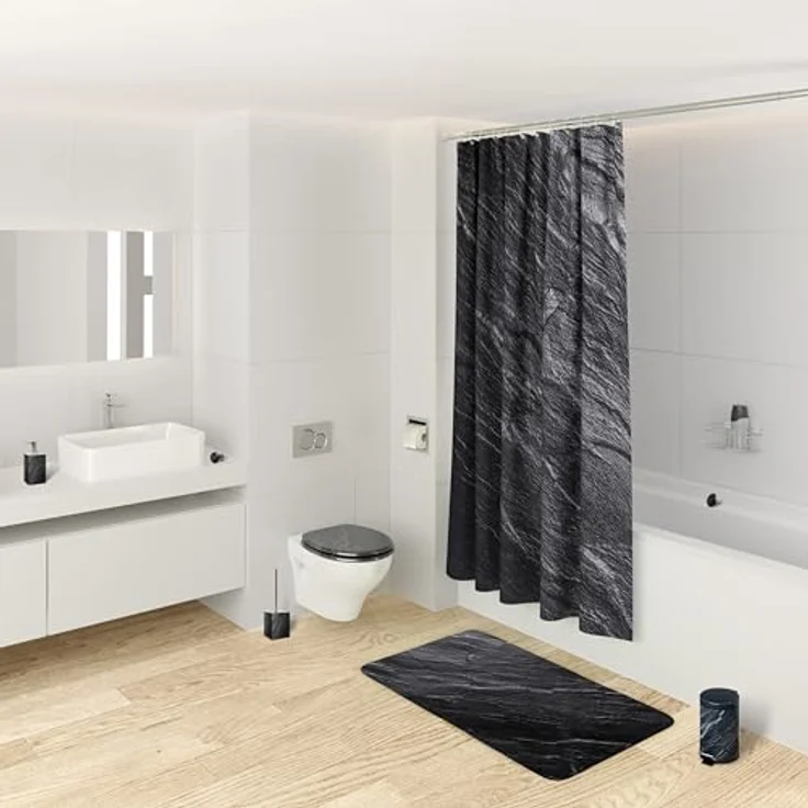 Sanilo WC Sitz mit Absenkautomatik, Granit, stabiler Holz-Toilettendeckel mit antibakterieller Oberfläche – Bild 8
