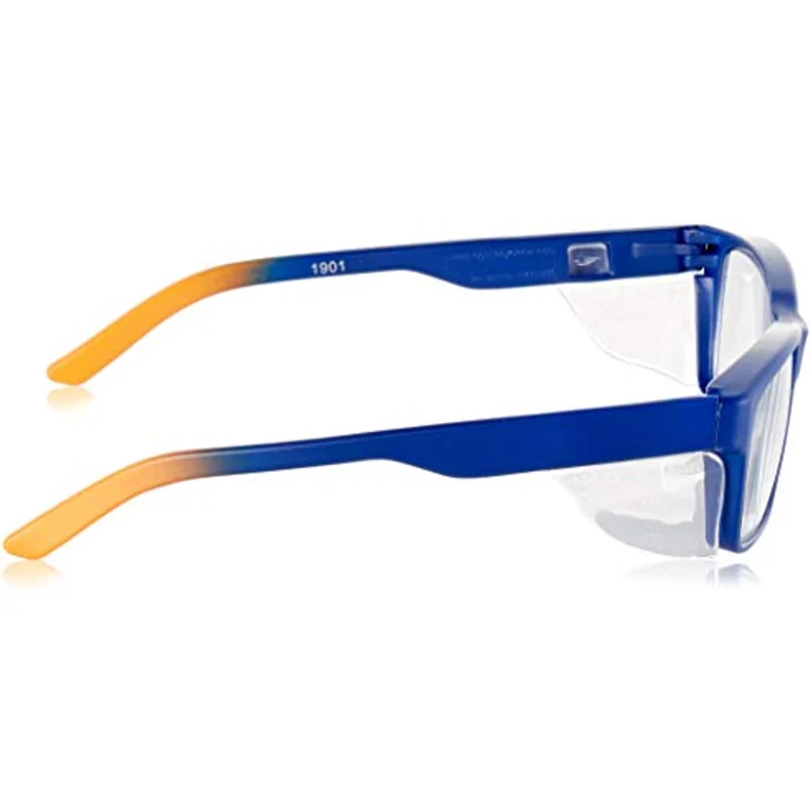 Pegaso Work and Fun Brille gegen impactÃ³ Objektiv mit Pre Sehstärke, mehrfarbig (Blau-Orange), +3.0, L – Bild 3