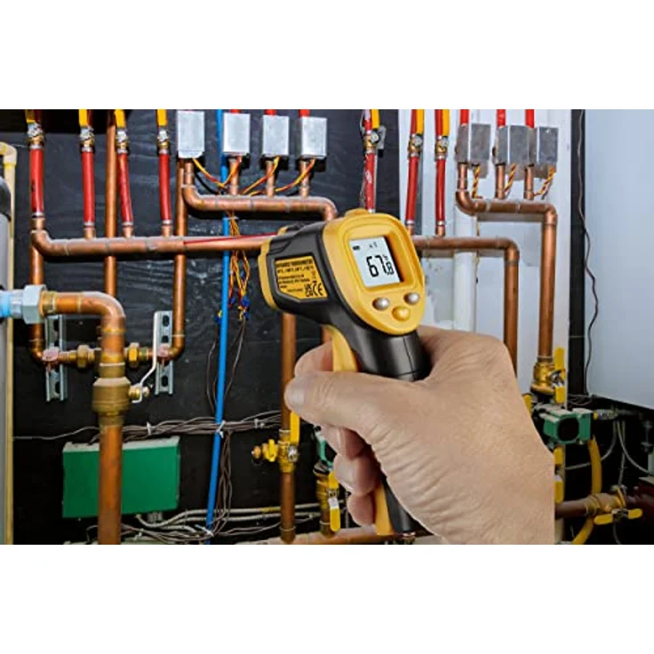 TFA Dostmann Digitales Infrarot-Thermometer Ray Light, 31.1143.13, berührungsloses Messen der Oberflächentemperatur, gemäß HACCP, Messdauer unter 1 Sek, schwarz/orange – Bild 5