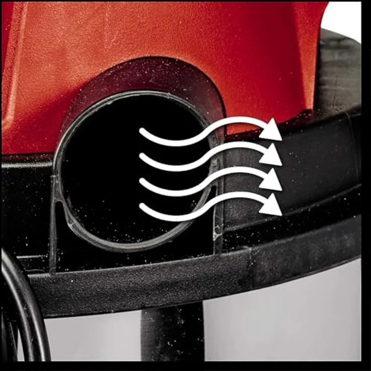 Einhell Nass-Trockensauger TC-VC 1815 S (1.250 W, 15 Ltr.-Edelstahlbehälter, 36 mm-Schlauchsystem, Zubehörhalterung, Saugdüse mit Kombi-Einsatz) beutellos 15 Liter – Bild 5