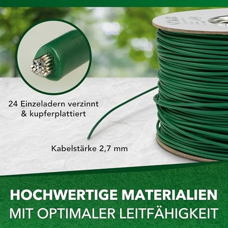 Genisys Husqvarna Automower kompatibles Kabel Mähroboter Begrenzung Draht HQ auf der Kabelrolle Ø2,7mm 250m – Bild 3