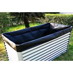 OUTFLEXX Pflanzvlies in schwarz, Vlies 200g/m², 180x90x100cm, für Hochbeet mit 180cm, Gartenvlies Unkrautvlies, Universal - Preisvergleich