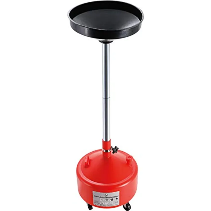 BGS Diy 8640, Höhenverstellbarer Altöl-Aufnahmebehälter, 30 l, Kunststoff mit Stahl-Ablaufrohr