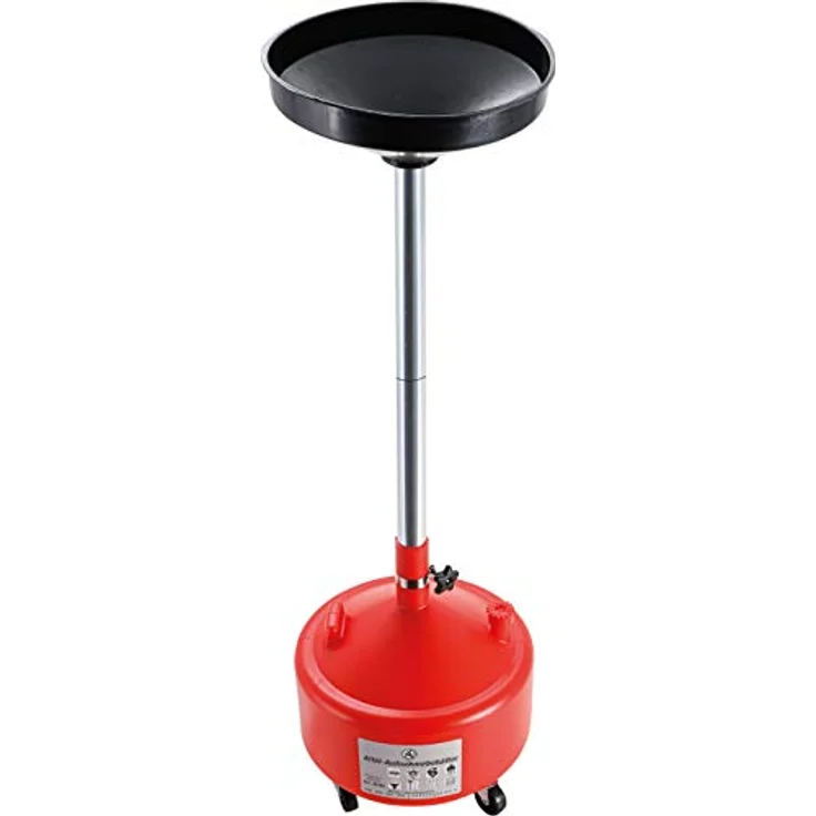 BGS Diy 8640, Höhenverstellbarer Altöl-Aufnahmebehälter, 30 l, Kunststoff mit Stahl-Ablaufrohr – Bild 1