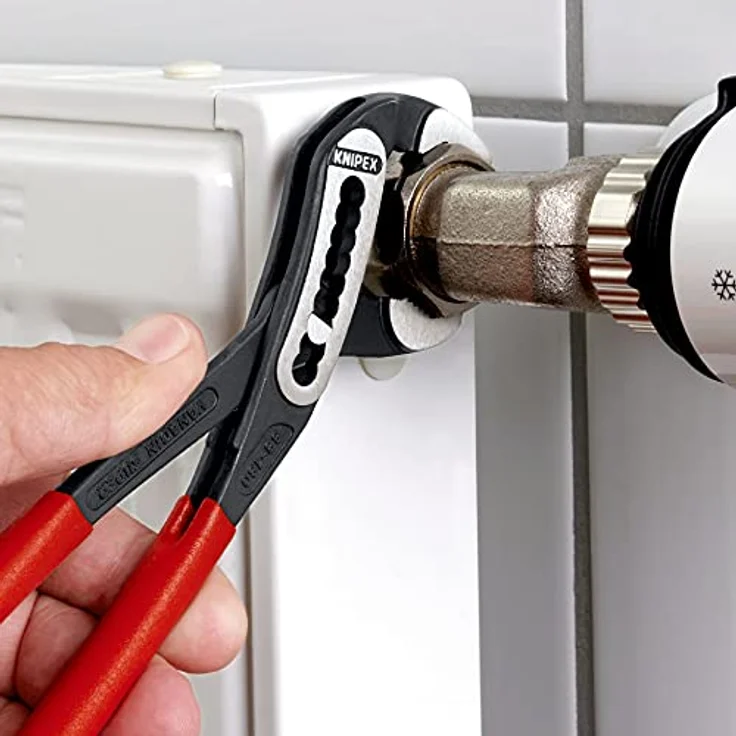 KNIPEX 88 03 180 Alligator Wasserpumpenzange mit rutschhemmendem Kunststoff überzogen verchromt 180 mm – Bild 3