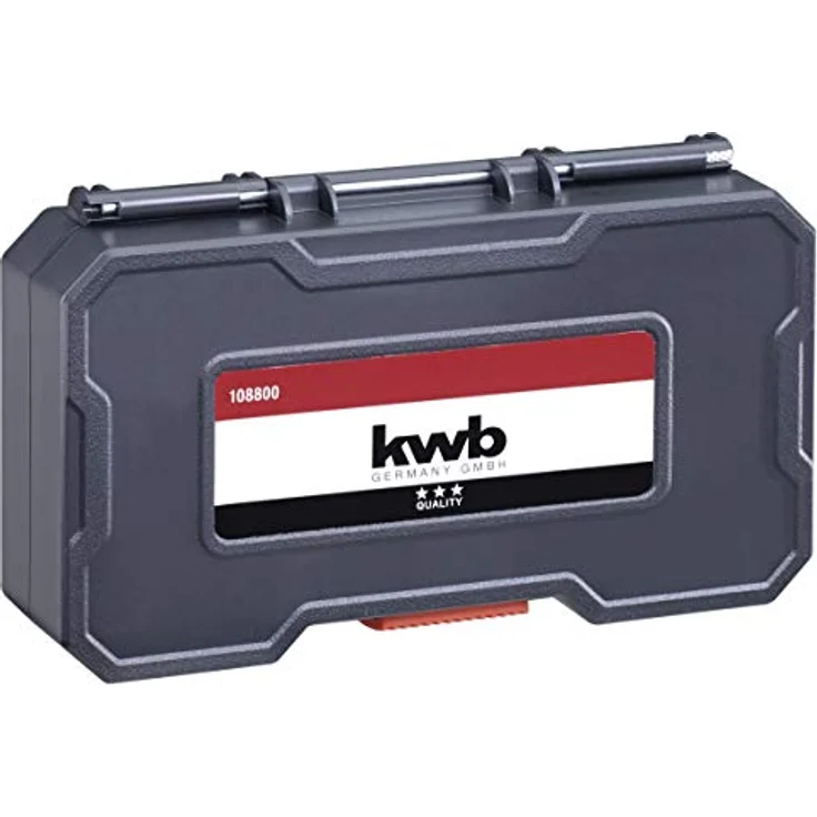 kwb 108805 22-teilige Bit und Bohrer-Box m. Sechkant-Schaft, 5 x HSS Metallbohrer und Bits PH, PZ u. Torx im Set inkl. Senker, Bit-Halter u. Steckschlüssel-Bits – Bild 4