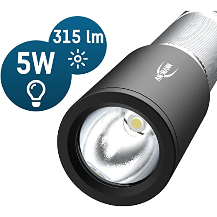 ANSMANN DAILY USE LED Taschenlampe 300B inkl. C Batterien – LED Taschenlampe – Bild 3