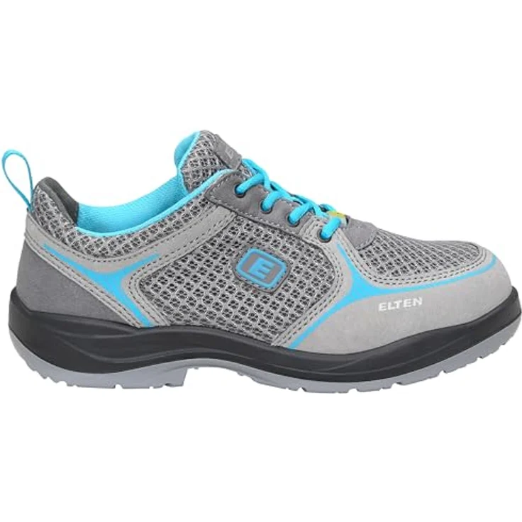 ELTEN MILA aqua Low ESD S1 74720 Damen Sicherheitsschuh, Grau-Türkis, mit Stahlkappe und orthopädischer Zulassung – Bild 4