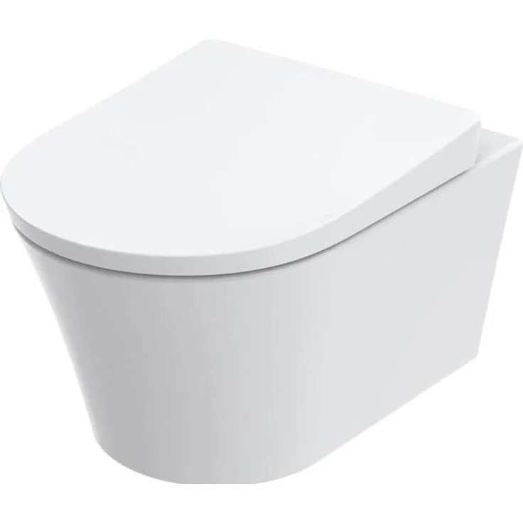 TOTO GP Wand-WC tief, randlos, für GP WC-Sitz weiß, Toilette + Bidet mit Tornado Flush
