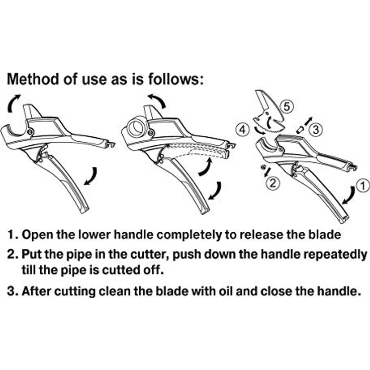 S&R Rohrschneider 188001042, präzises Schneidwerkzeug für Rohre bis 42 mm, Edelstahl, blau, inkl. Ersatzklinge – Bild 6