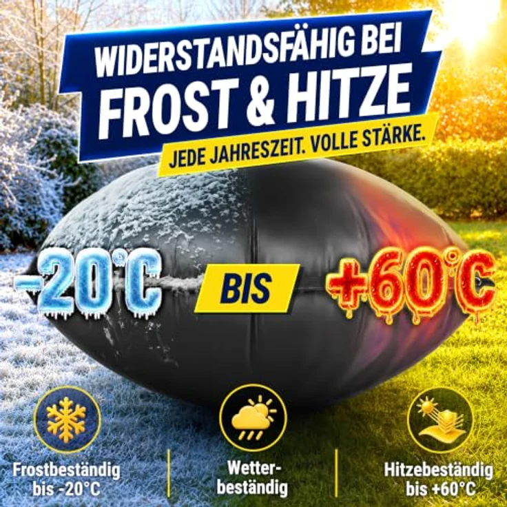 tillvex® Poolkissen Winter 3x XXL 120x120cm, Luftkissen frost- & chlorbeständig bis -20°C mit 12m Seil & Reparaturkit, Überwinterung für Pool – Bild 7