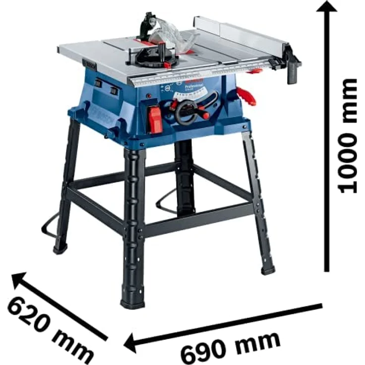 Bosch GTS 254, Tischkreissäge 254 mm mit 1800 W, robustem Stahltisch und Staubabsaugungsanschluss – Bild 2