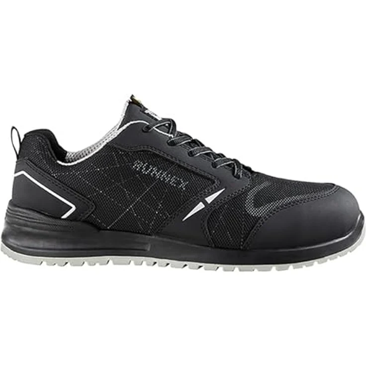 RUNNEX SportStar S1PS, metallfreier Sicherheitsschuh mit Composite-Zehenschutz und rutschhemmender PU-Sohle, schwarz – Bild 2