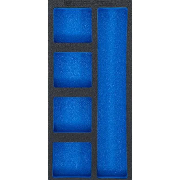 BGS TECHNIC Werkstattwageneinlage 1/3, leer mit 5 Ablagefächern, Hartschaum, 408 x 189 x 32 mm – Bild 1