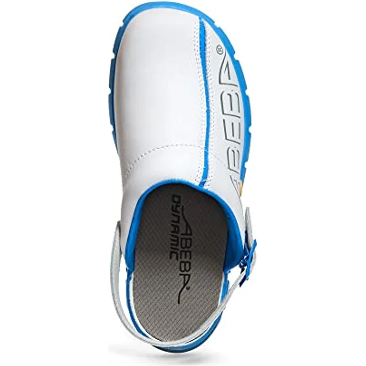 Abeba ESD-Berufsschuh Dynamic 37312 Arbeitsschuh, weiß/blau, mit rutschhemmender TPU-Laufsohle und ESD-Warnsymbol – Bild 3