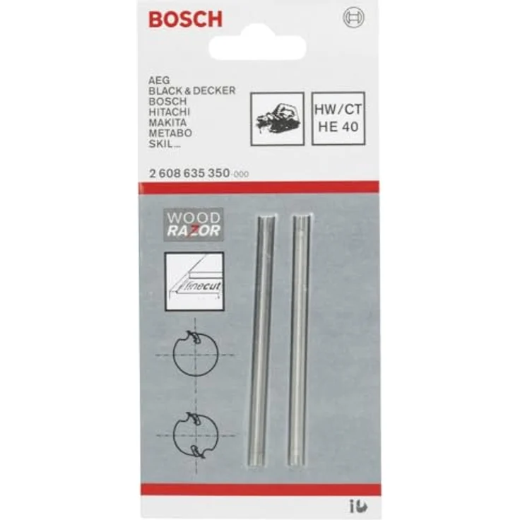 Bosch Professional Hobelmesser für Handhobel (2 Stück, 40°) - Preisvergleich – Bild 2
